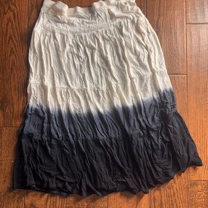 Elegant White and Blue Ombre Skirt